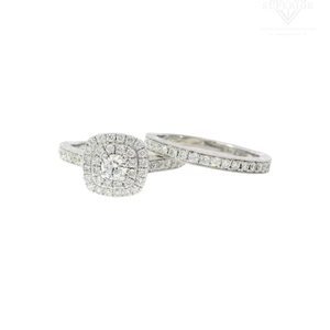 Neil Lane Natural Diamond Engagement Ring & Matching Band in 14K White Gold