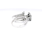 Three Piece Diamond Engagement Set in 14K White Gold Sz 5.5