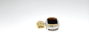 Garnet in 14K Two Tone Pendant Mounting