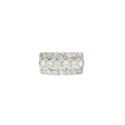 Natural Diamond Fashion Ring in 14K White Gold