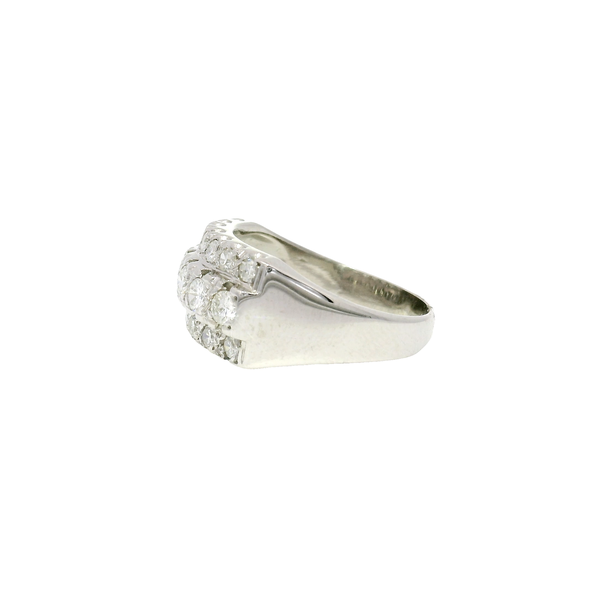 Natural Diamond Fashion Ring in 14K White Gold