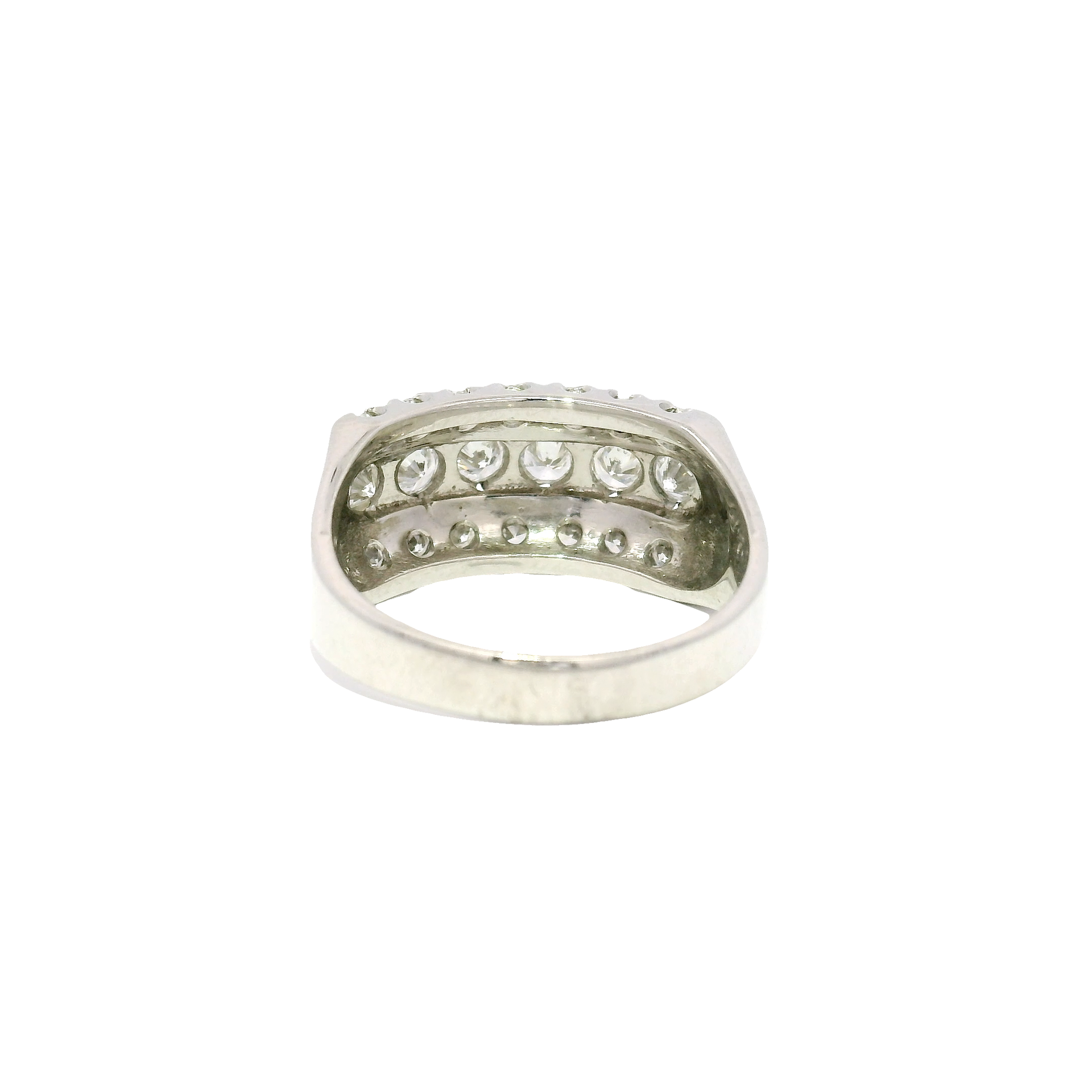 Natural Diamond Fashion Ring in 14K White Gold
