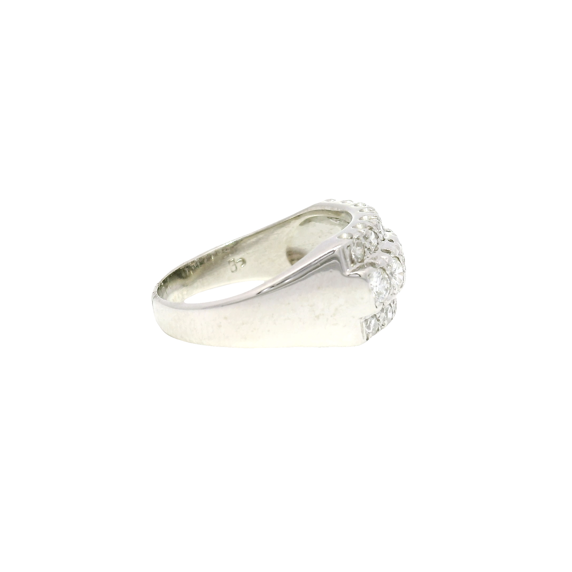 Natural Diamond Fashion Ring in 14K White Gold