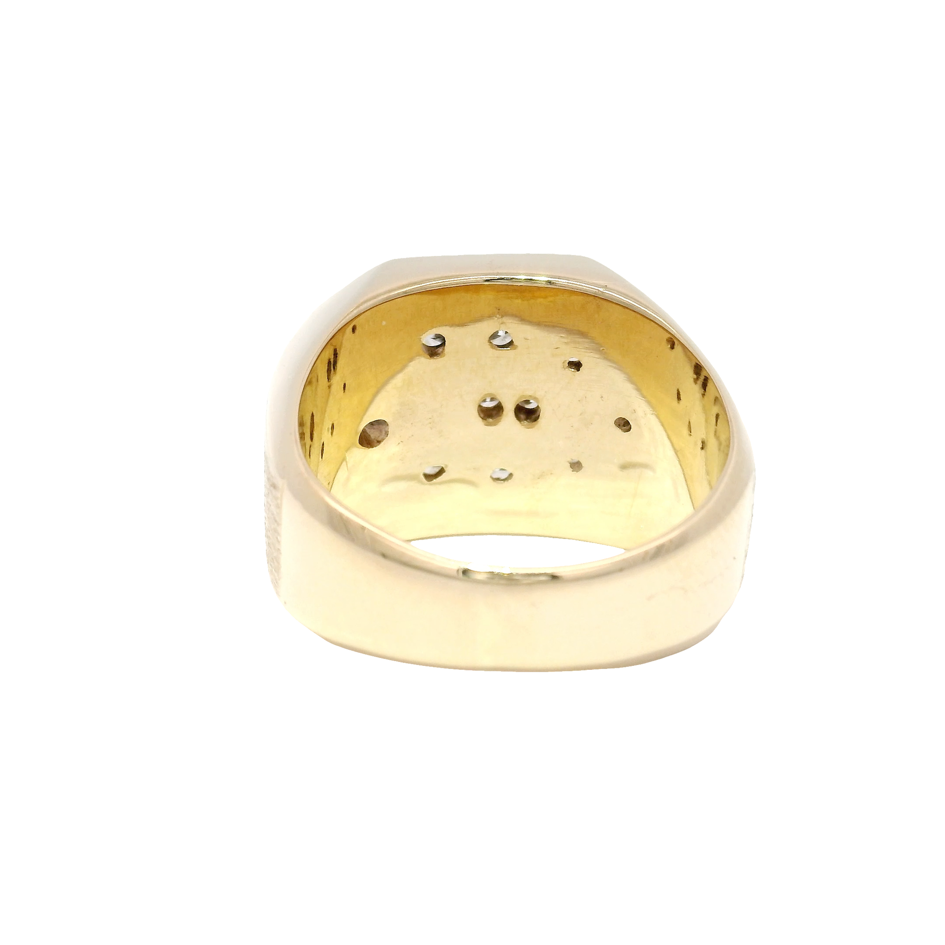 3cttw. Natural Diamond Men's Ring in 14K Yellow Gold