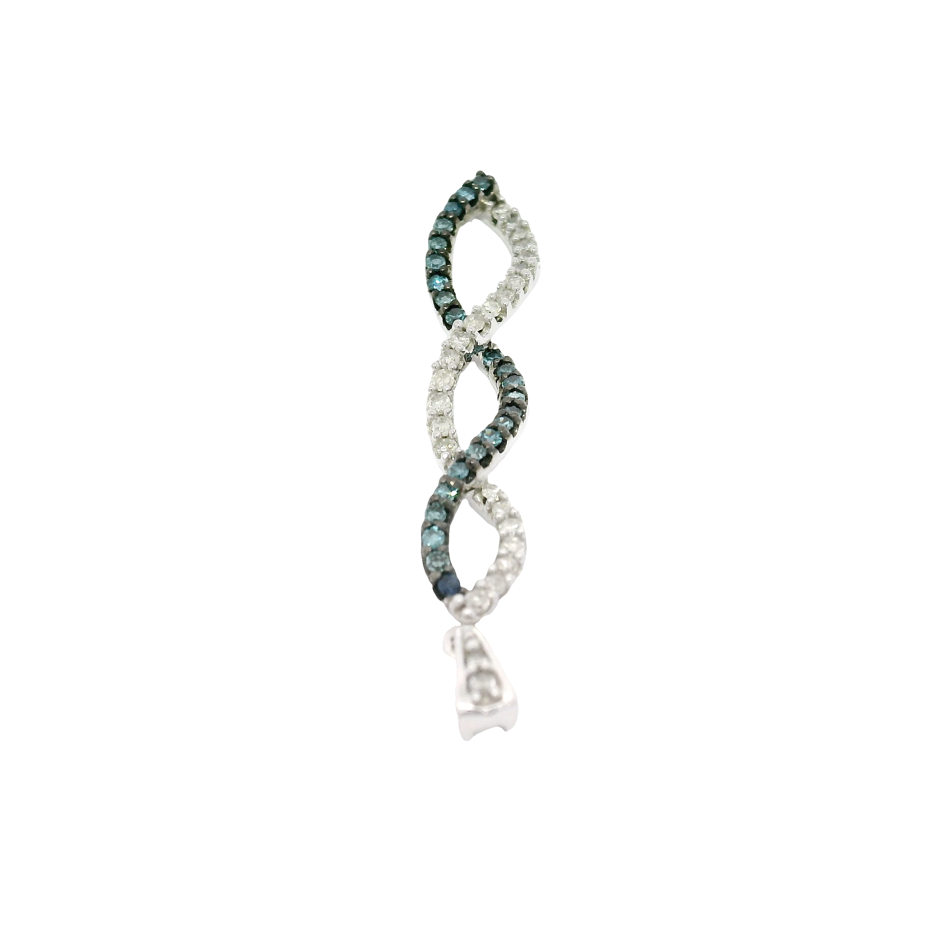 Diamond Pendant in 10K White Gold