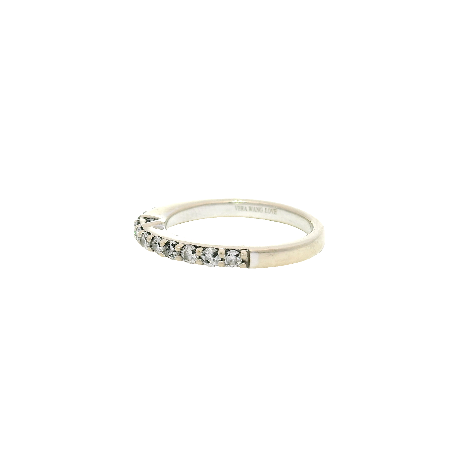 Natural Diamond Band with Sapphire Accents in 14K White Gold