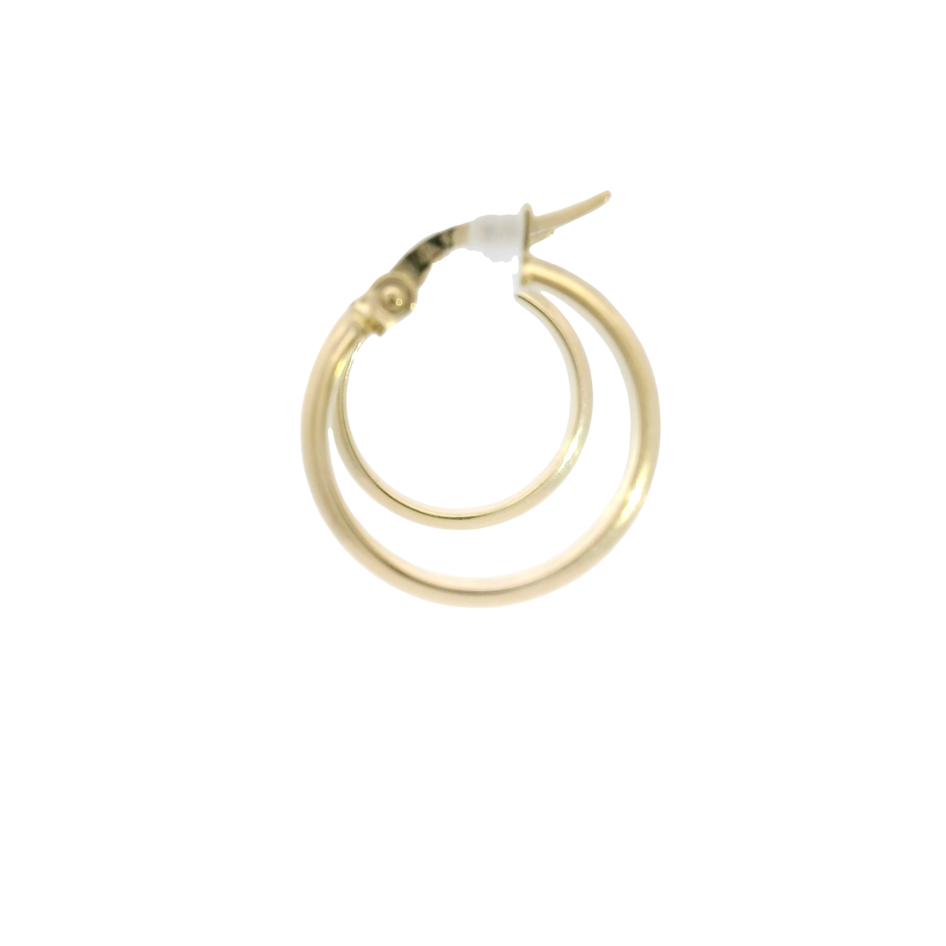 Classic 14k Yellow Gold High-Polish Hoop Earrings