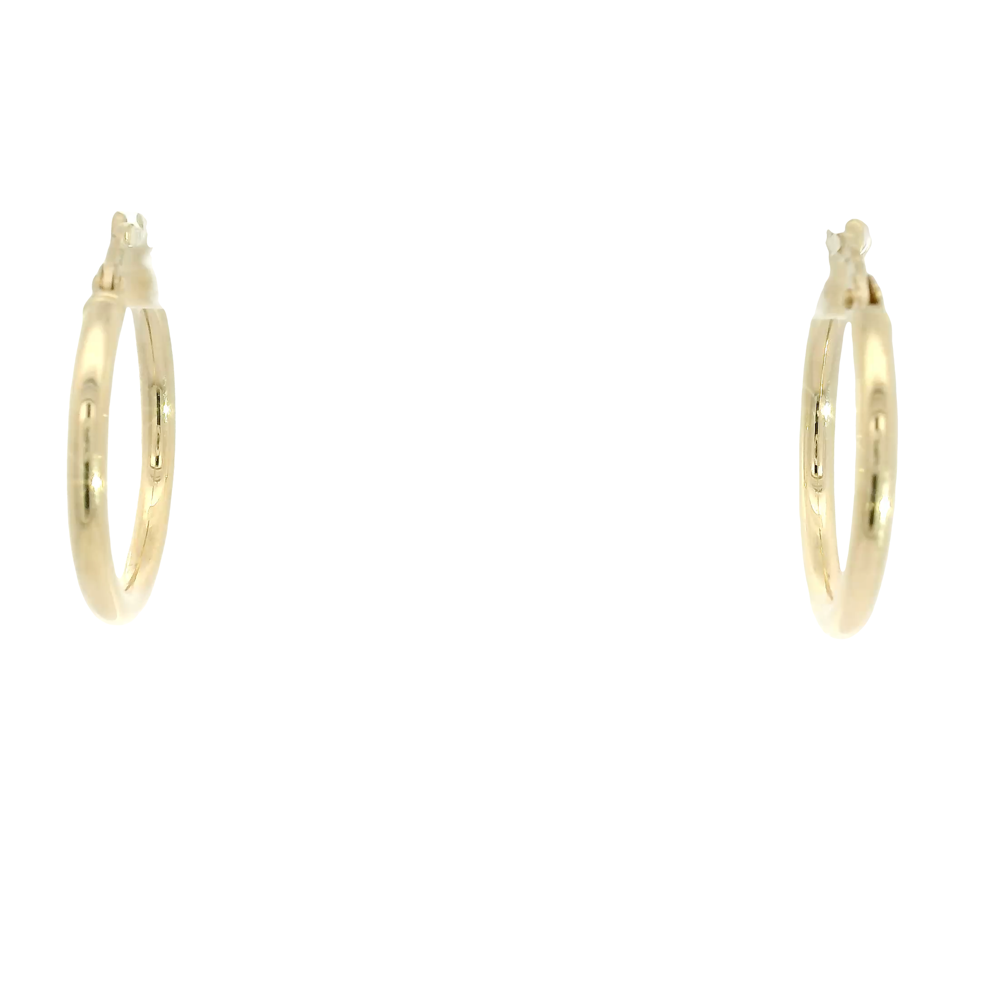 14K Yellow Gold Hoop Earrings