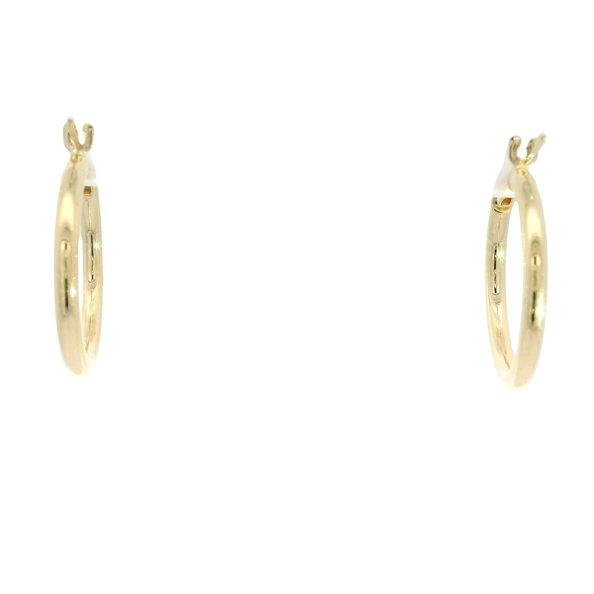 14K Yellow Gold Hoop Earrings