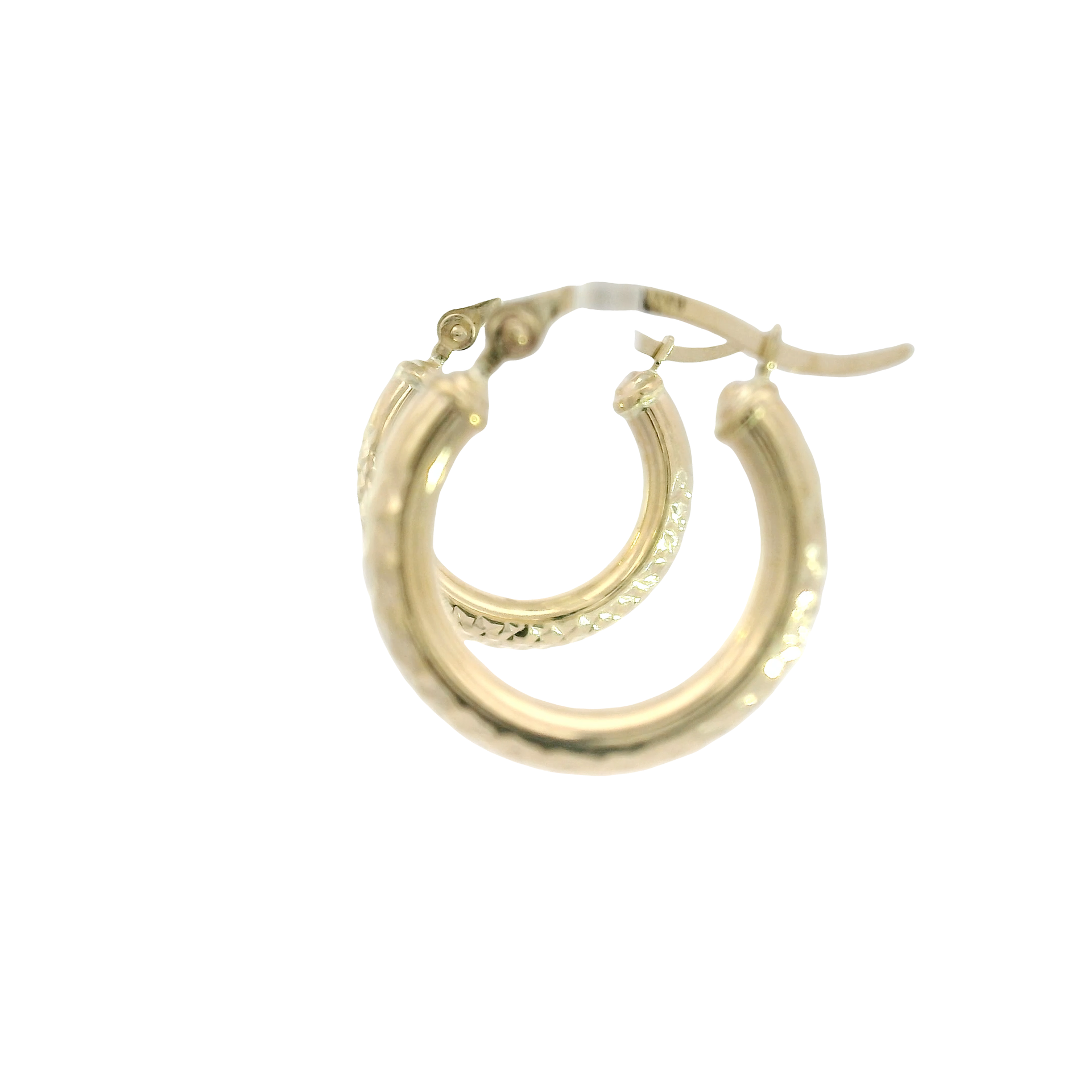 14K Yellow Gold Hoop Earrings