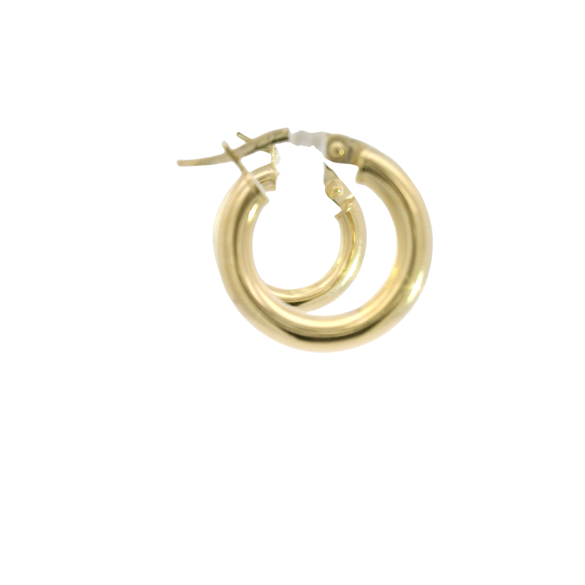 14K Yellow Gold Hoop Earrings