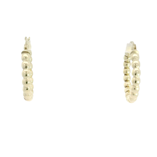 14K Yellow Gold Hoop Earrings