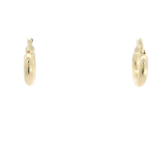 14K Yellow Gold Hoop Earrings