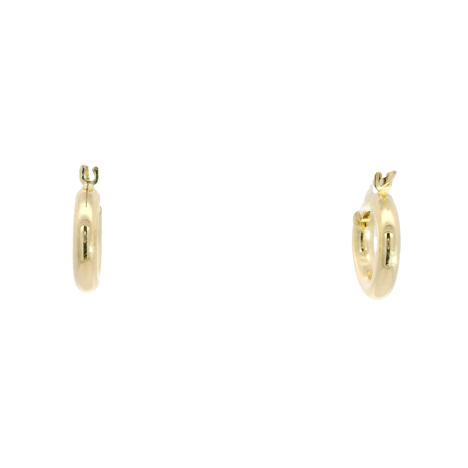 14K Yellow Gold Hoop Earrings