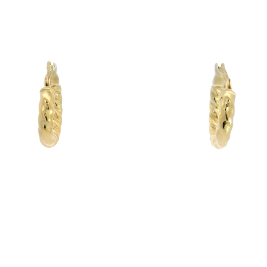 14K Yellow Gold Hoop Earrings
