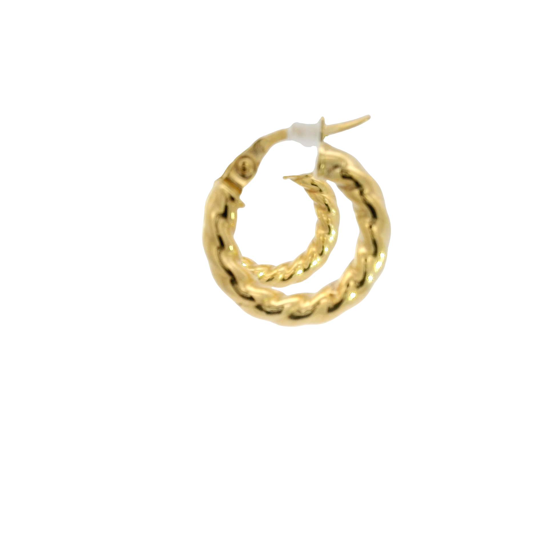 14K Yellow Gold Hoop Earrings