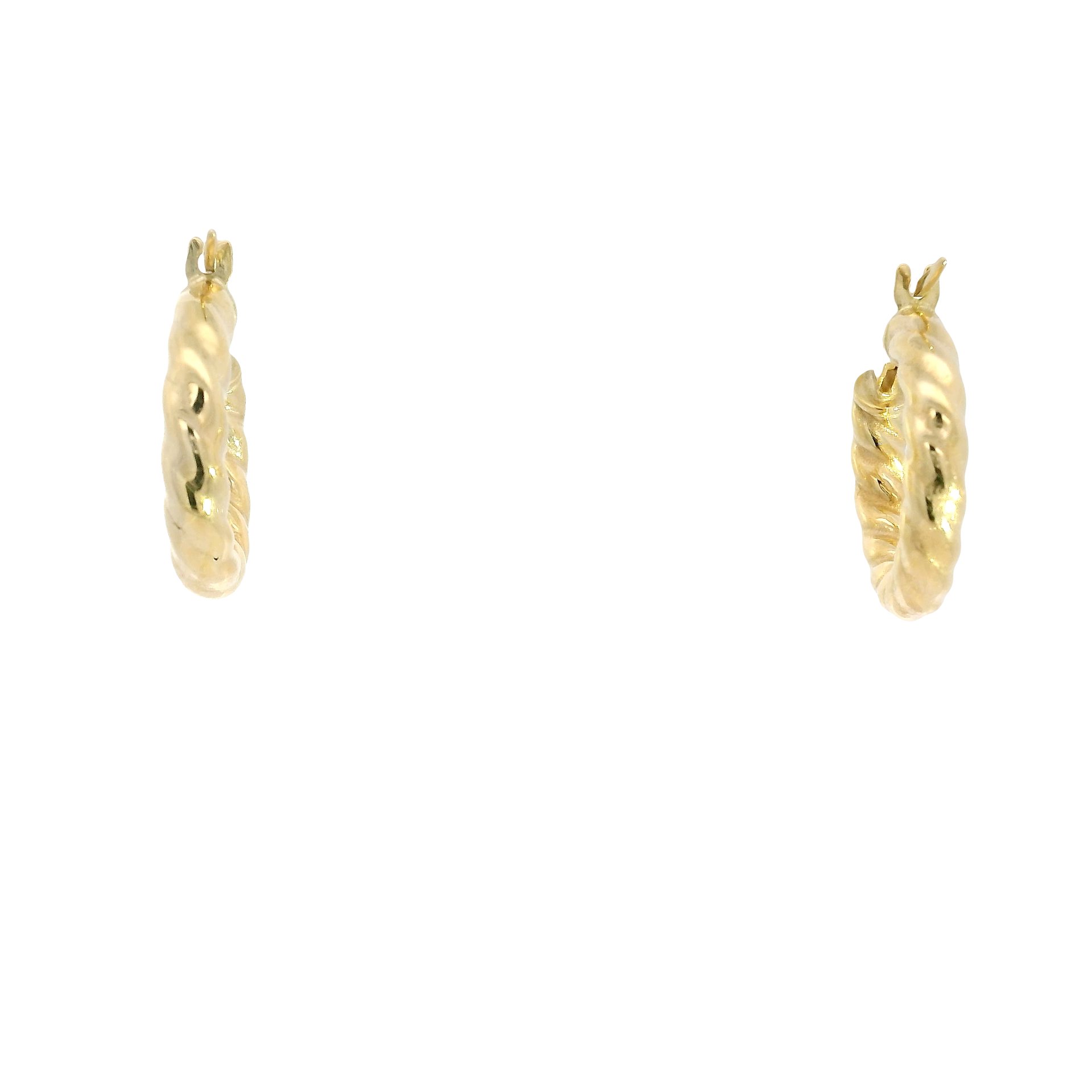 14K Yellow Gold Hoop Earrings