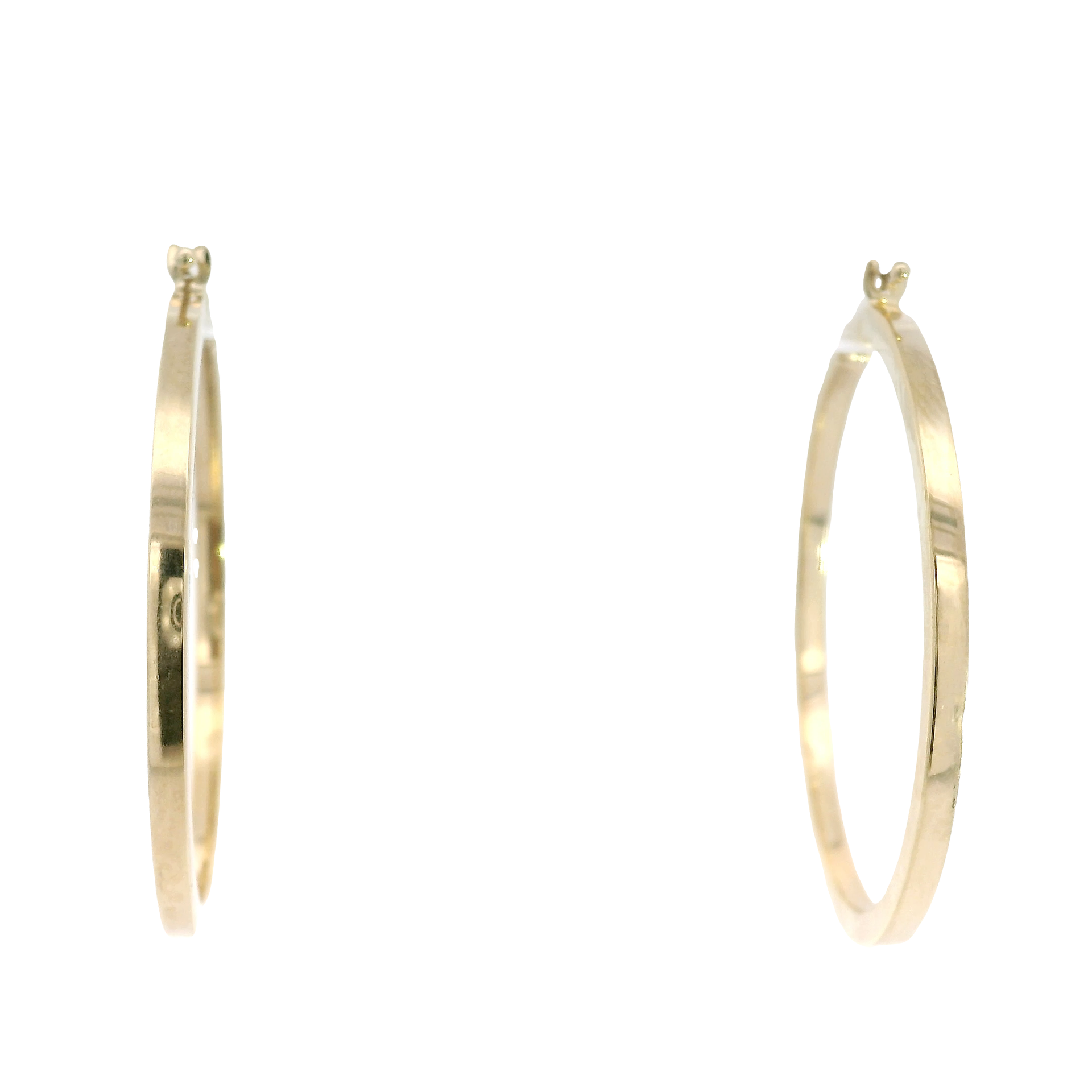 14K Yellow Gold Hoop Earrings