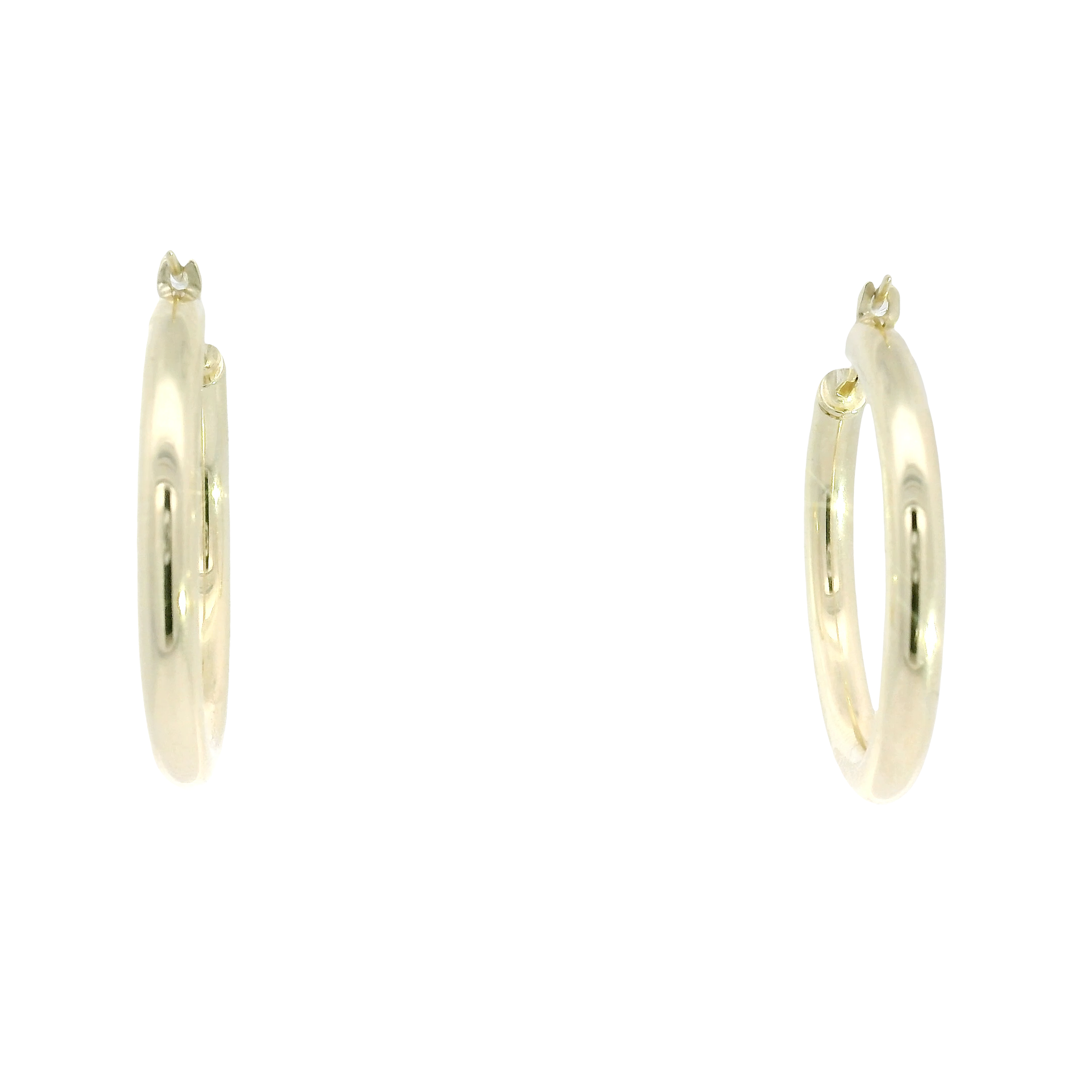 14K Yellow Gold Hoop Earrings