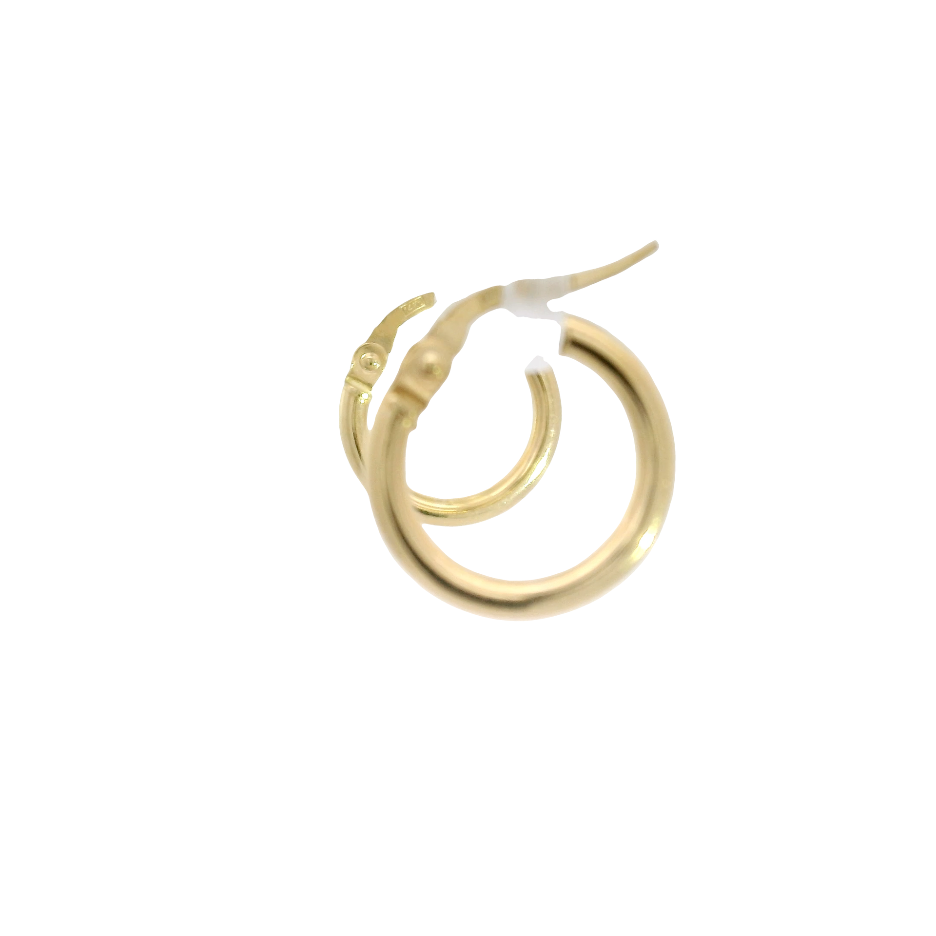 14K Yellow Gold Hoop Earrings