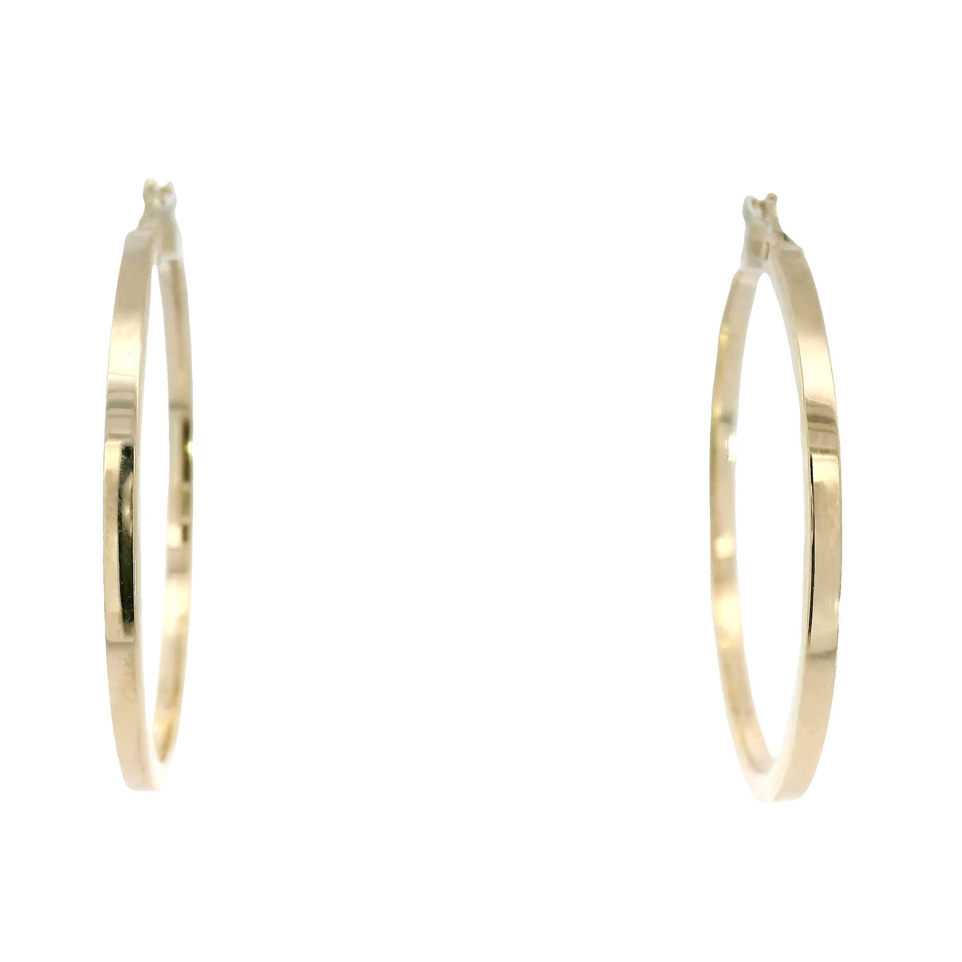 14K Yellow Gold Hoop Earrings