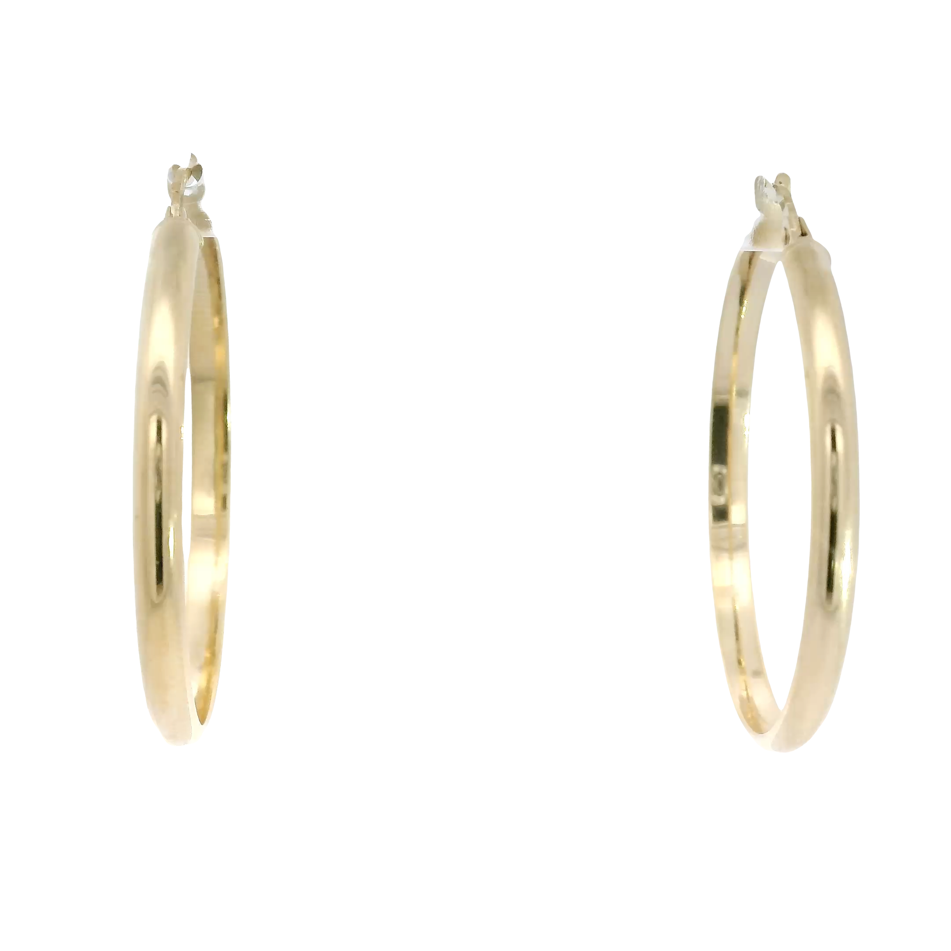 14K Yellow Gold Hoop Earrings