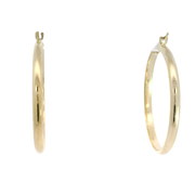 14K Yellow Gold Hoop Earrings