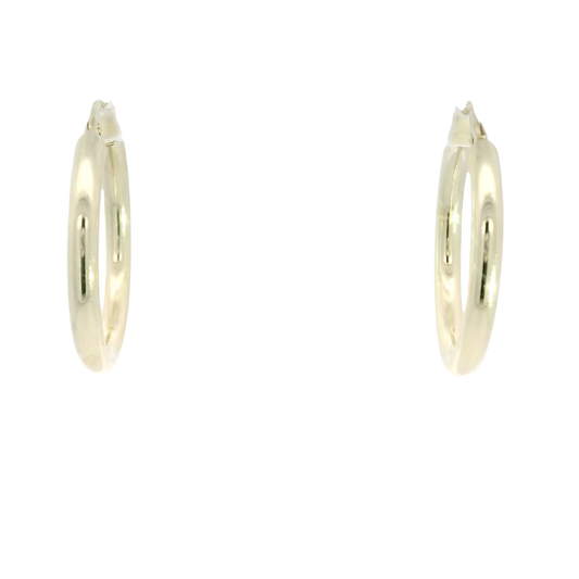 14K Yellow Gold Hoop Earrings