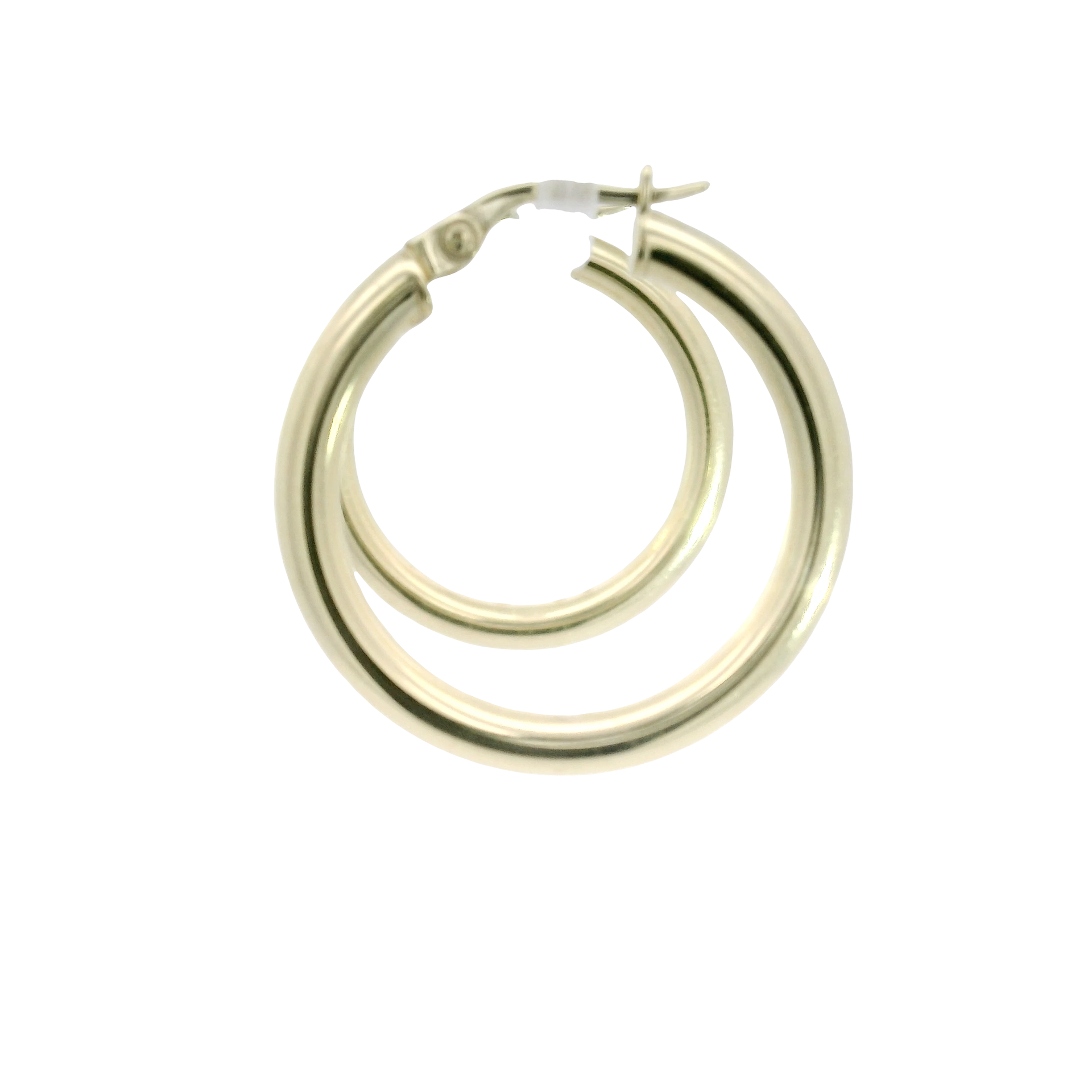 14K Yellow Gold Hoop Earrings
