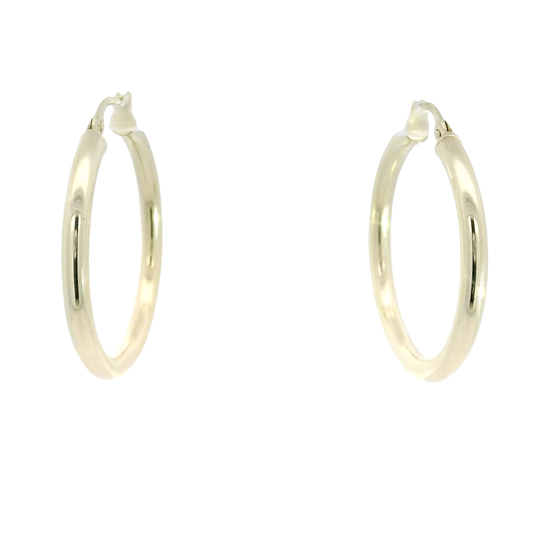 14K Yellow Gold Hoop Earrings