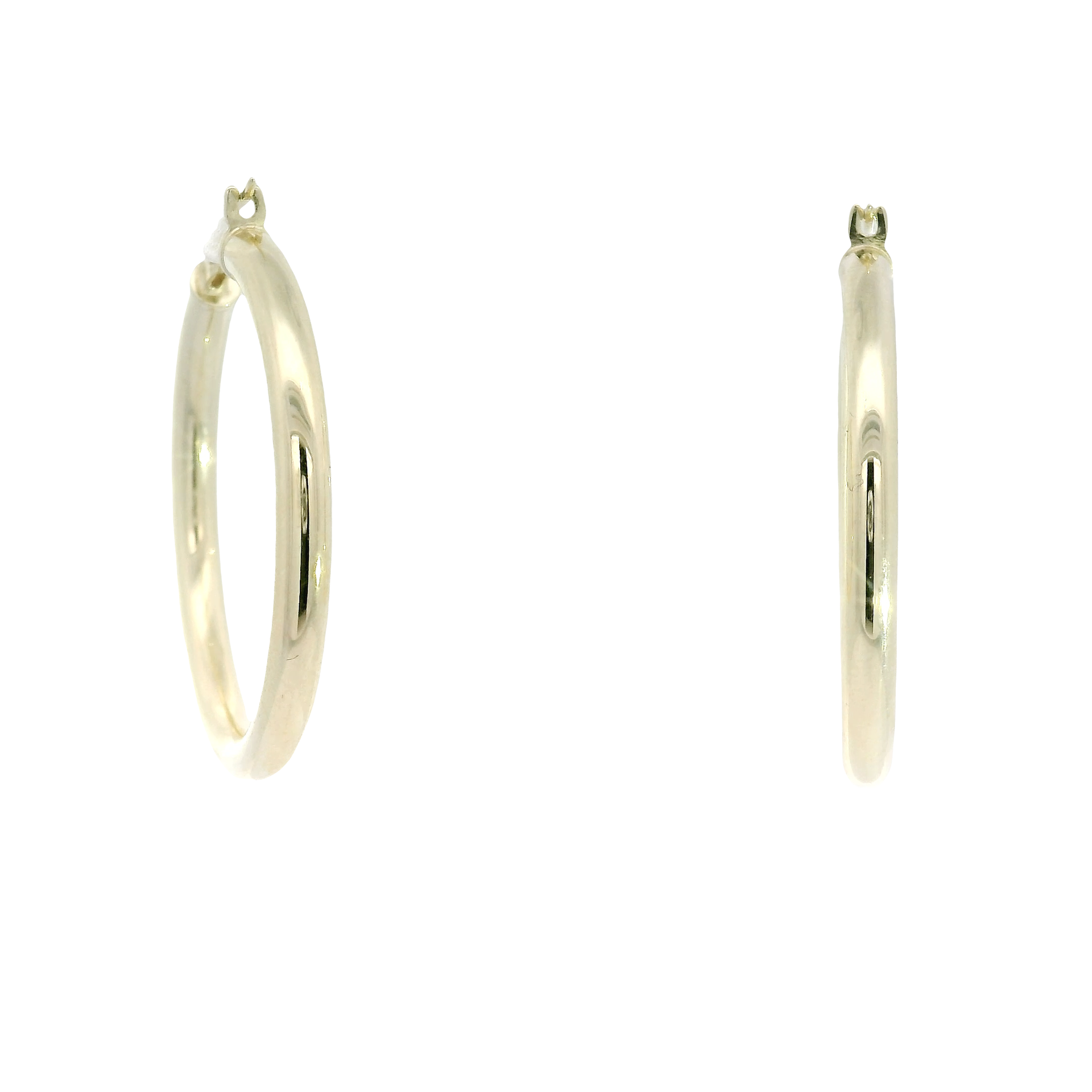 14K Yellow Gold Hoop Earrings