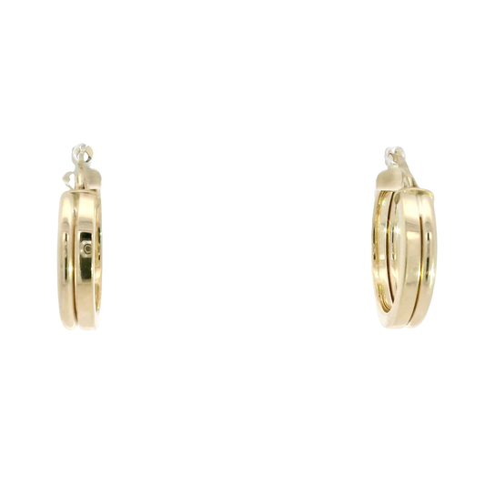 14K Yellow Gold Hoop Earrings