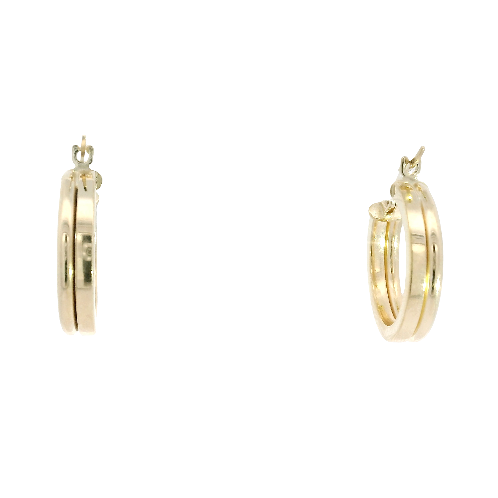 14K Yellow Gold Hoop Earrings