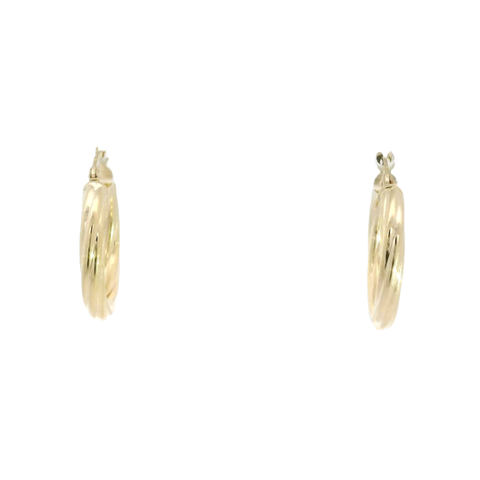 14K Yellow Gold Hoop Earrings