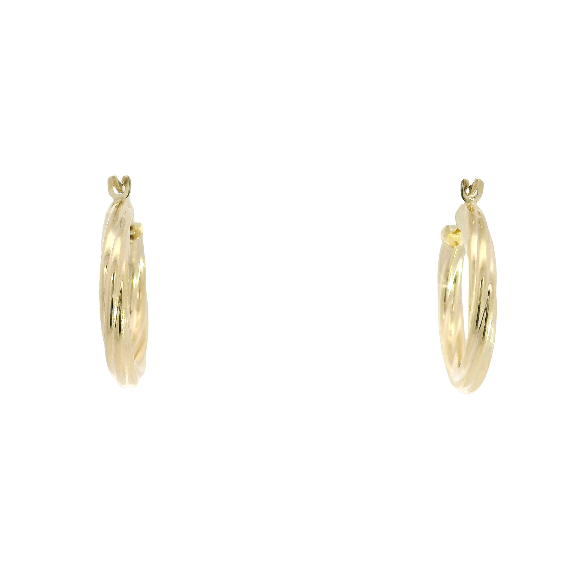 14K Yellow Gold Hoop Earrings