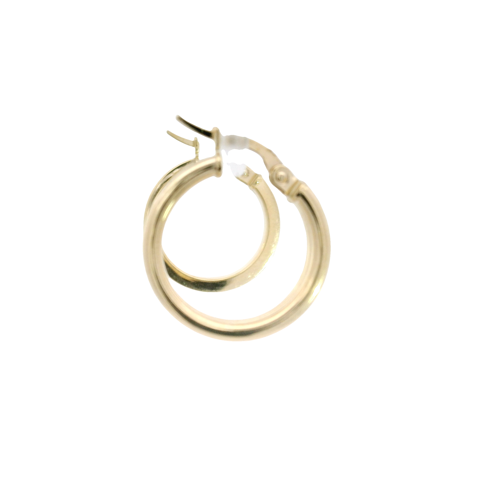 14K Yellow Gold Hoop Earrings