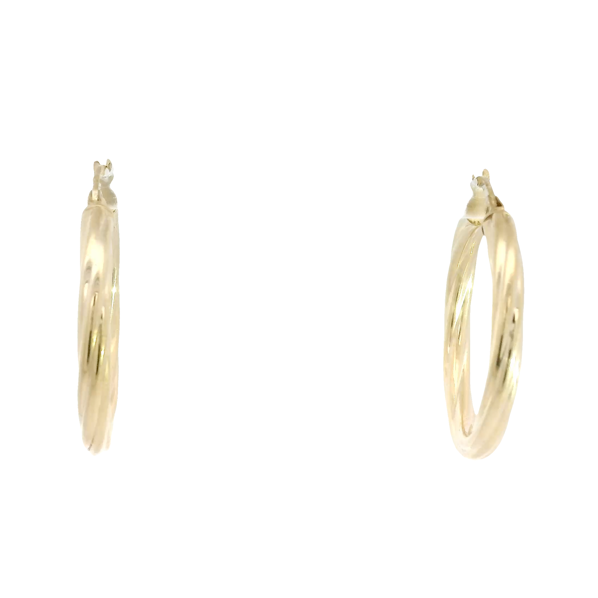 14K Yellow Gold Hoop Earrings