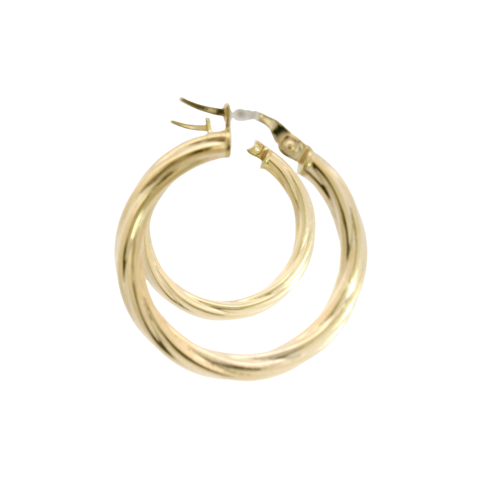 14K Yellow Gold Hoop Earrings