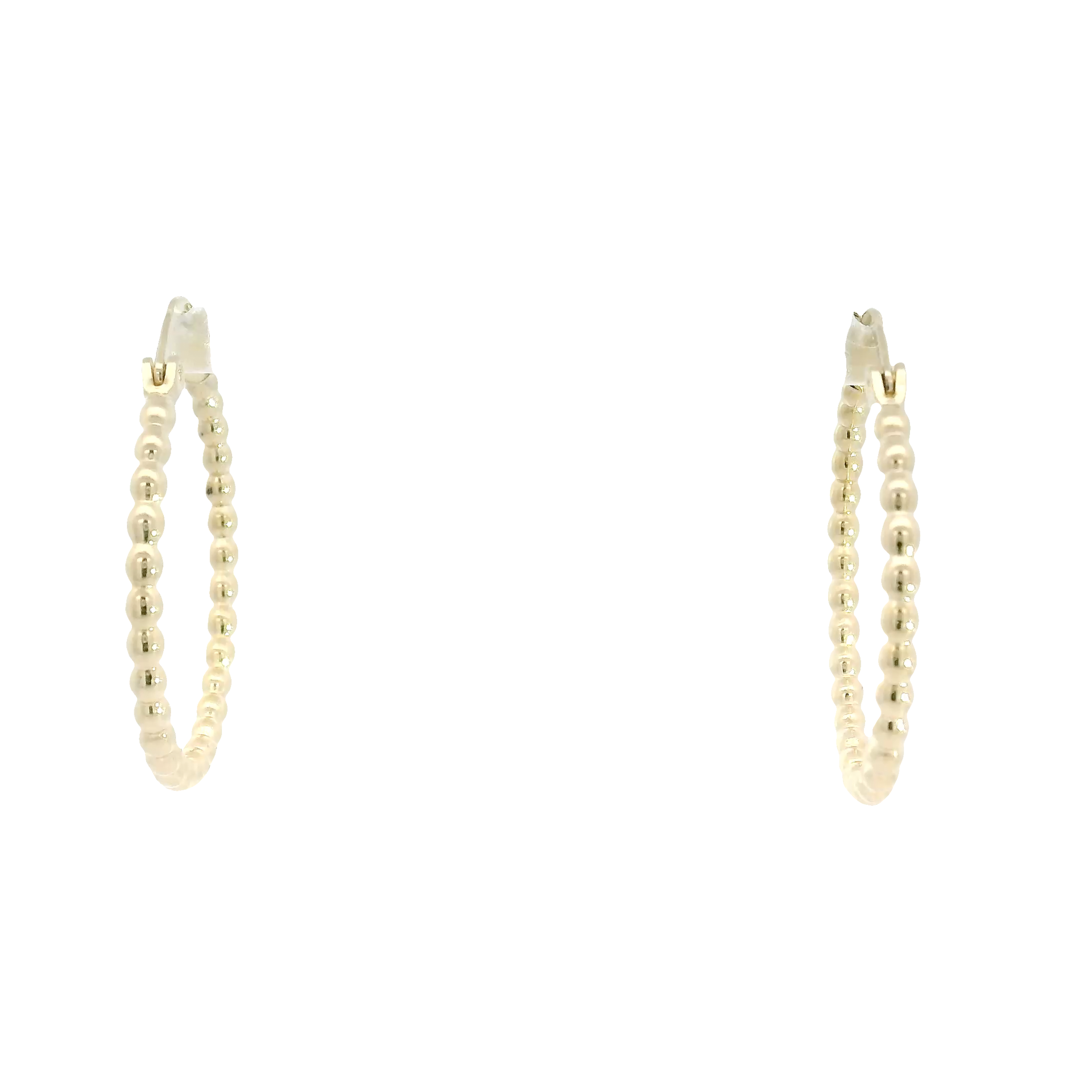 14K Yellow Gold Hoop Earrings