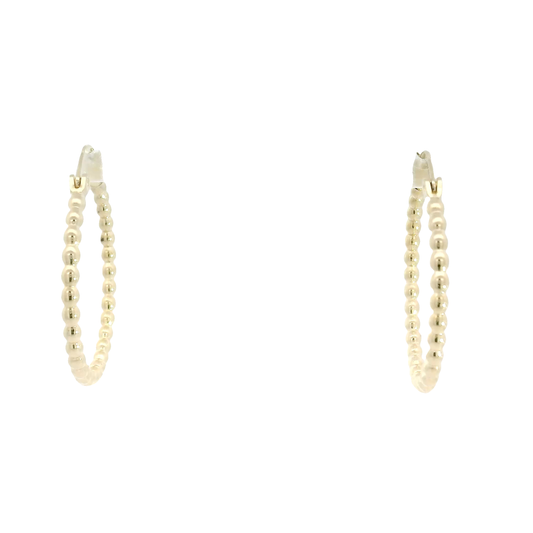 14K Yellow Gold Hoop Earrings