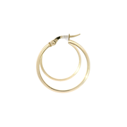 14K Yellow Gold Hoop Earrings