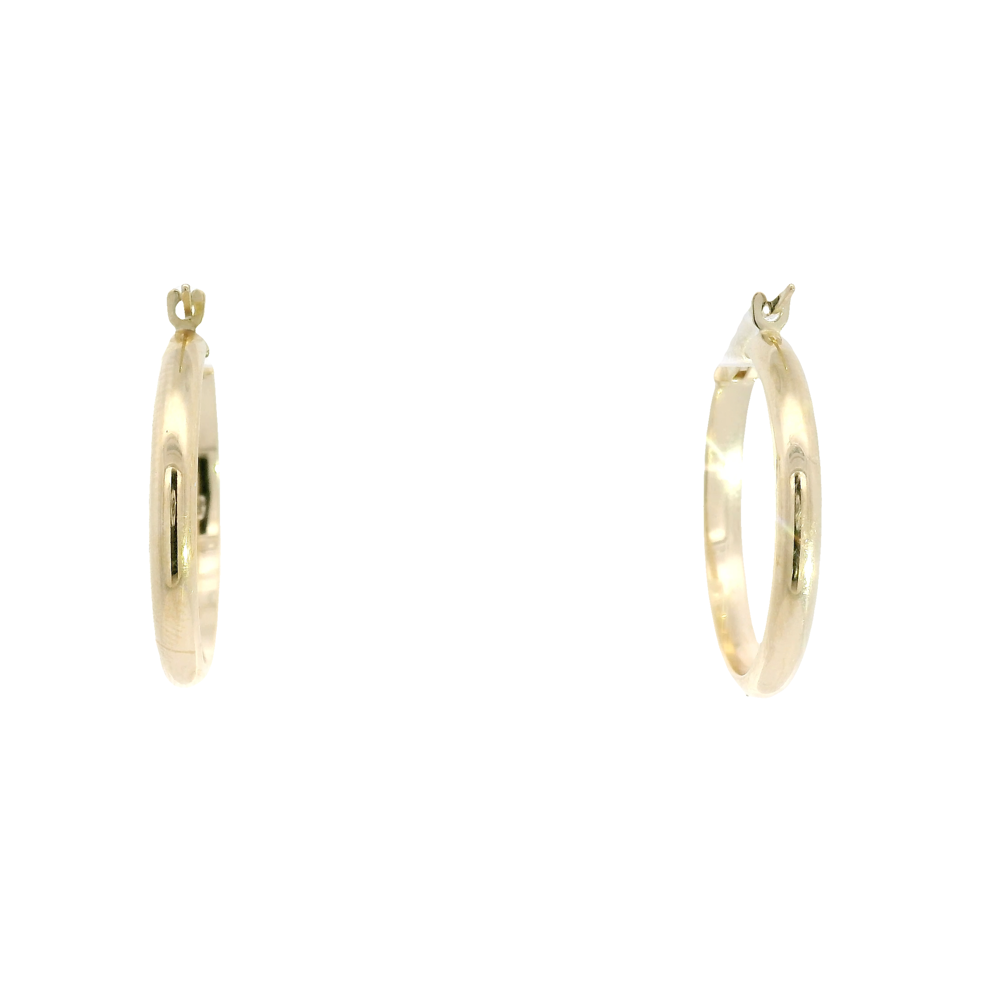 14K Yellow Gold Hoop Earrings