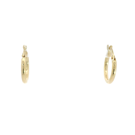 14K Yellow Gold Hoop Earrings