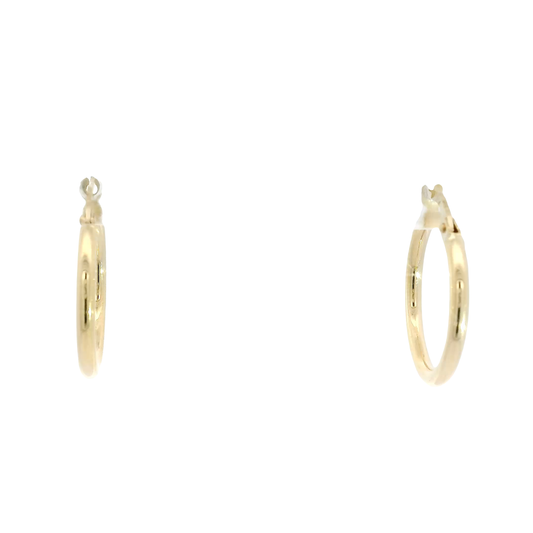 14K Yellow Gold Hoop Earrings