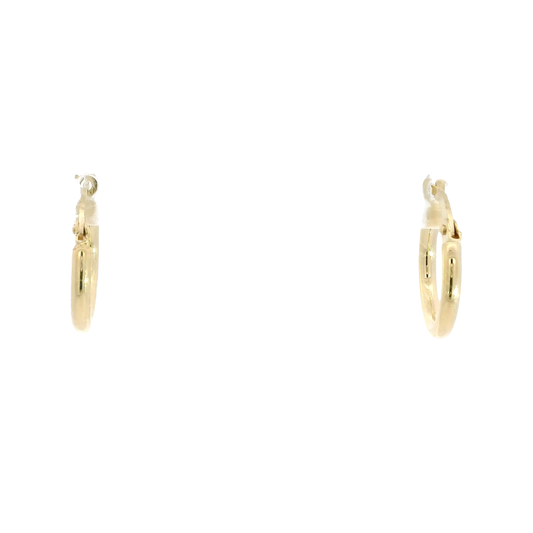 14K Yellow Gold Hoop Earrings