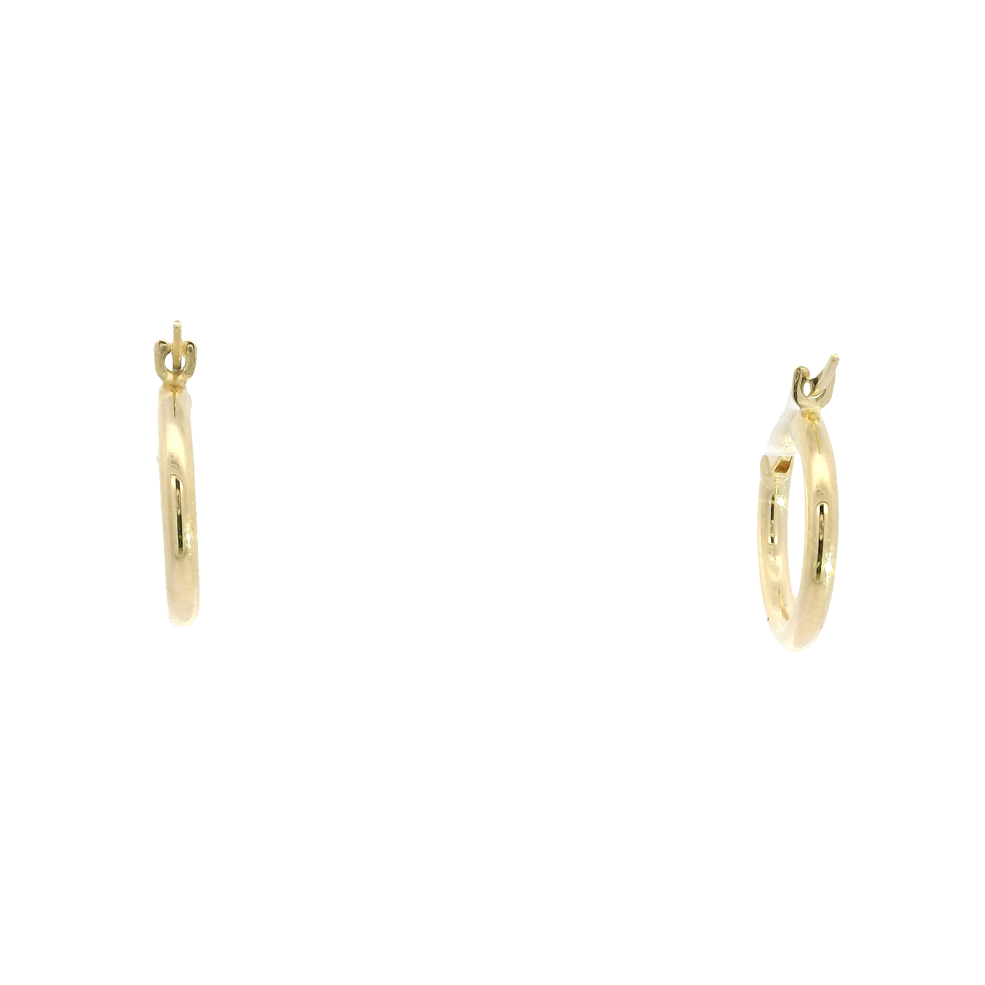 14K Yellow Gold Hoop Earrings