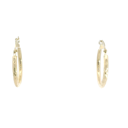 14K Yellow Gold Hoop Earrings