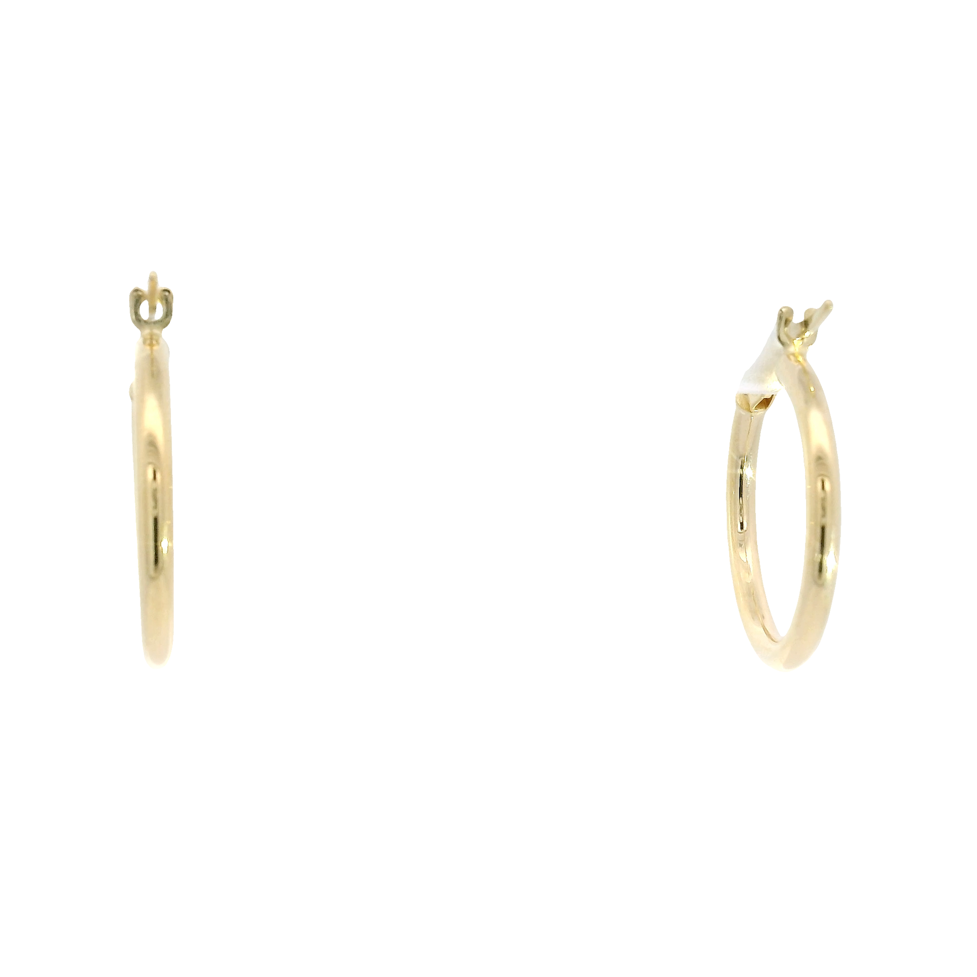 14K Yellow Gold Hoop Earrings