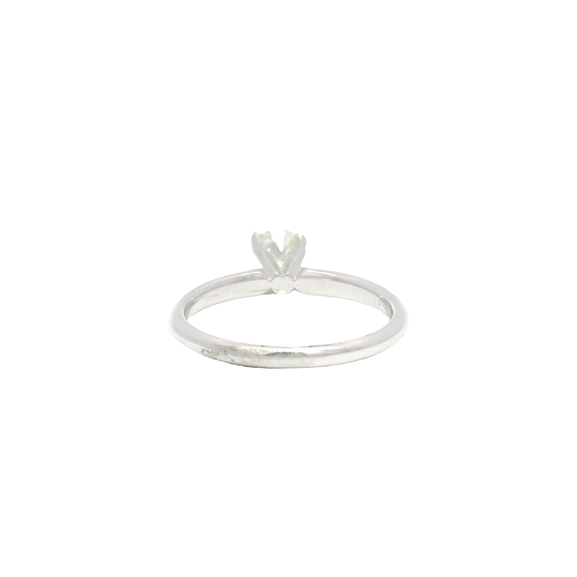 1.0ct. Natural Old Euro Set in 14K White Gold