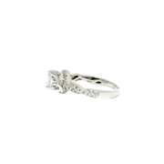 Princess Cut Engagement Ring in 14K White Gold